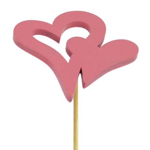 Double Heart Pick Pink
